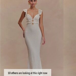 Meshki White Ezra Dress